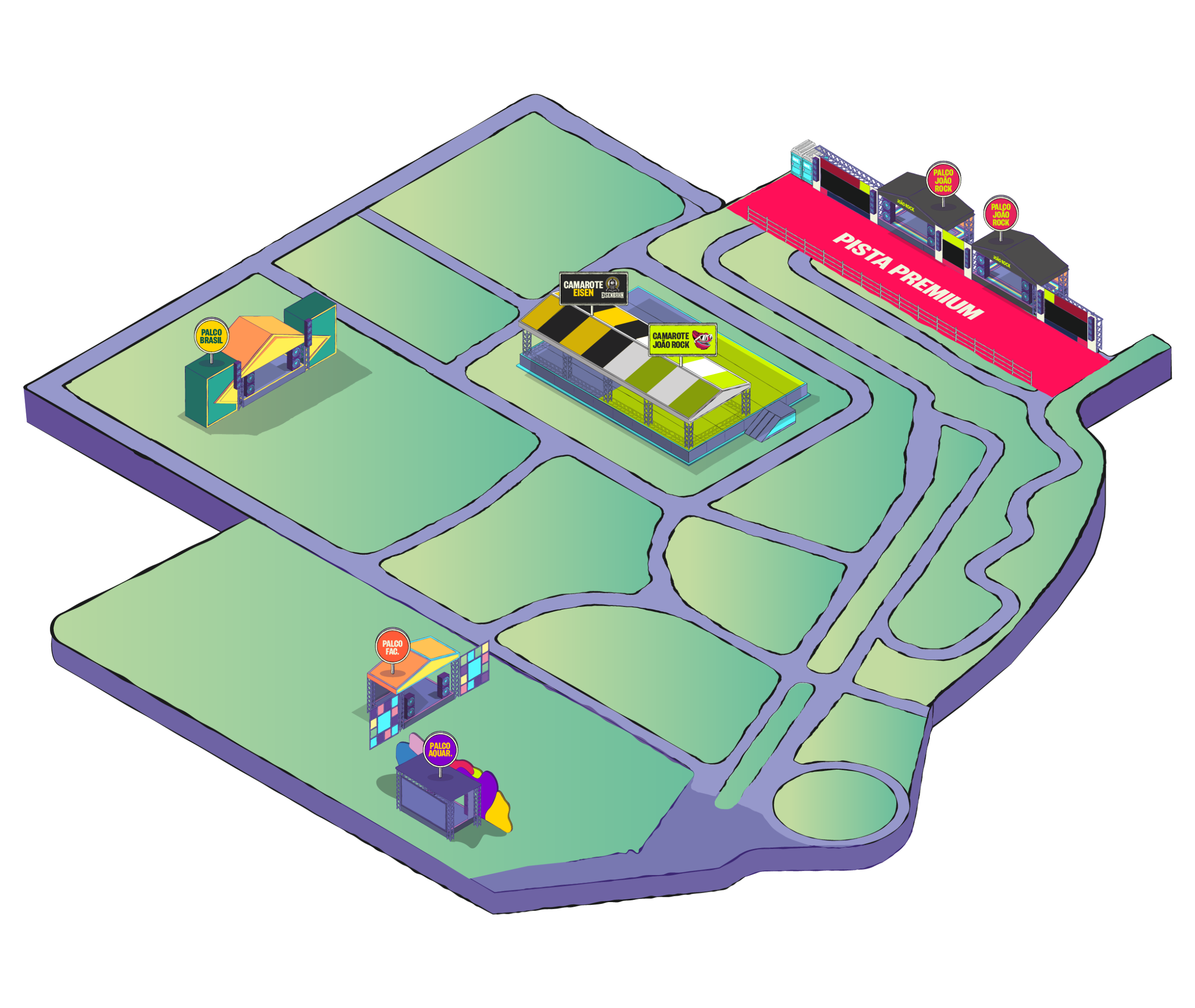 Mapa João Rock 2025