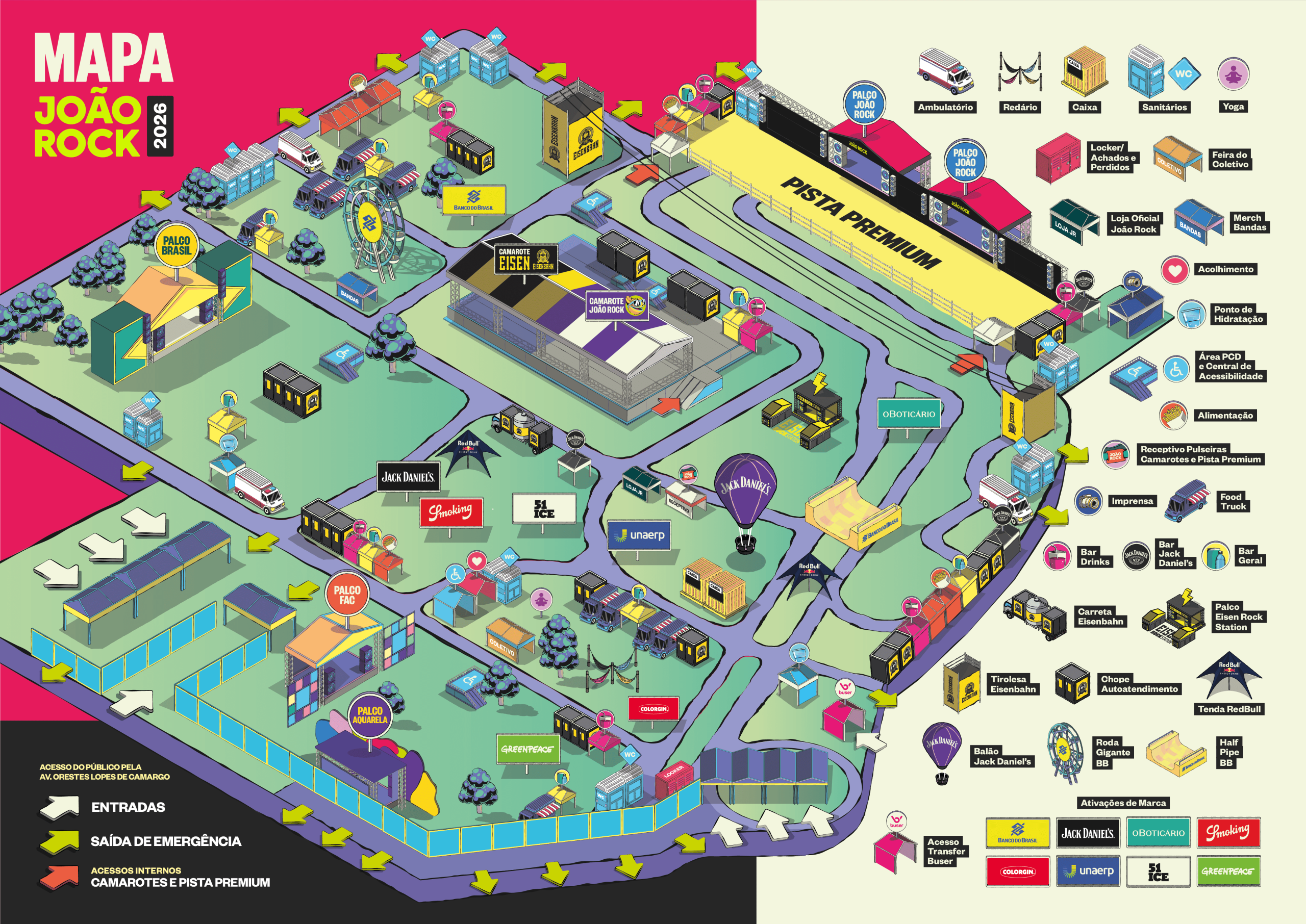 Mapa do Evento